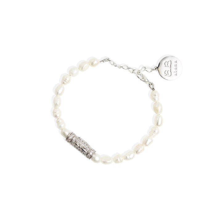 MONROE Bracelet - Silver with Pearl