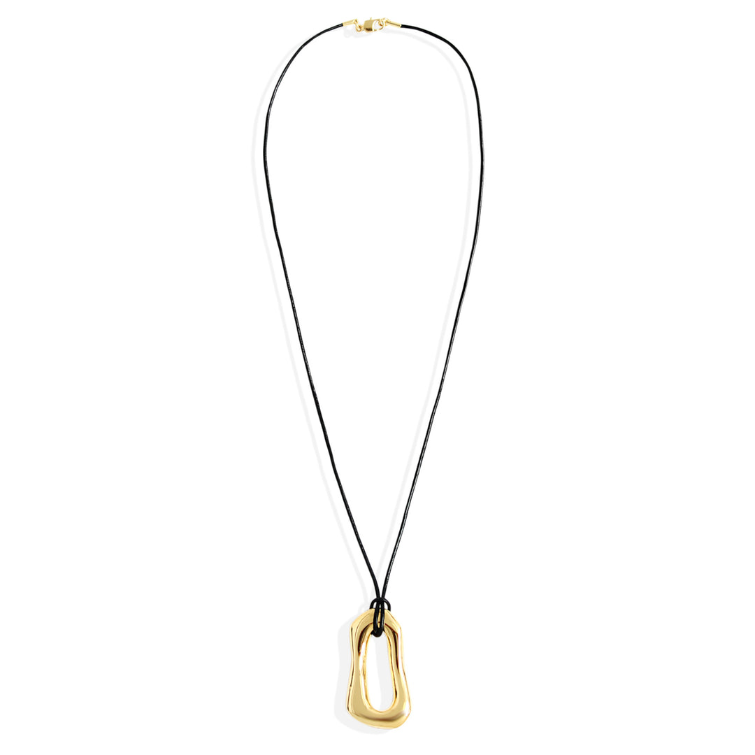 CHIANTI Necklace - Gold with Leather *PRE-ORDER*