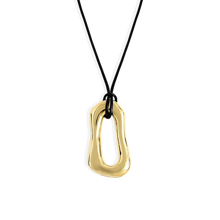 CHIANTI Necklace - Gold with Leather *PRE-ORDER*