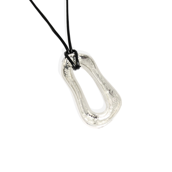 CHIANTI Necklace - Silver with Leather *PREORDER*