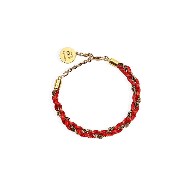 GISELLE Bracelet - Gold and Cherry