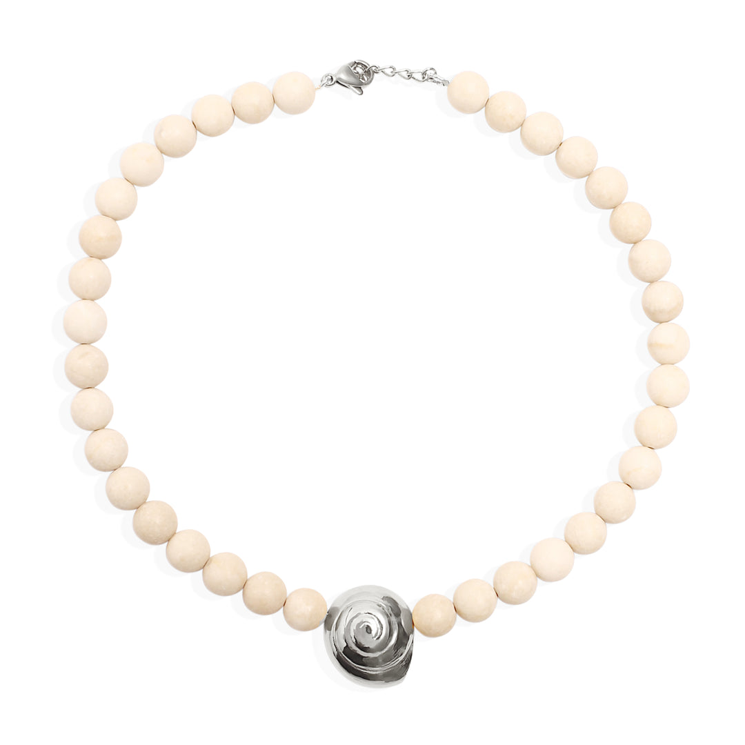 SYBILL Necklace - Stone and Silver