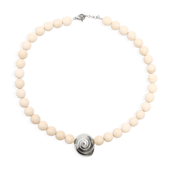 SYBILL Necklace - Stone and Silver