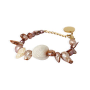 TALLULAH Bracelet- Natural Shell with Pearl