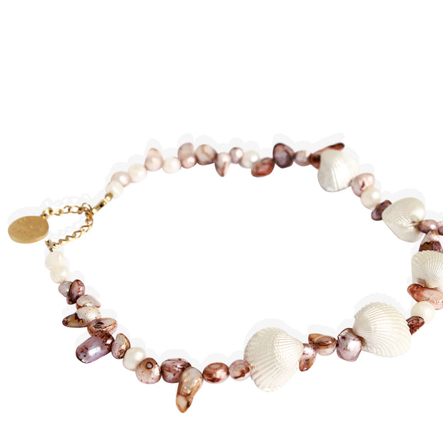 TALLULAH Necklace - Natural Shell with Pearl