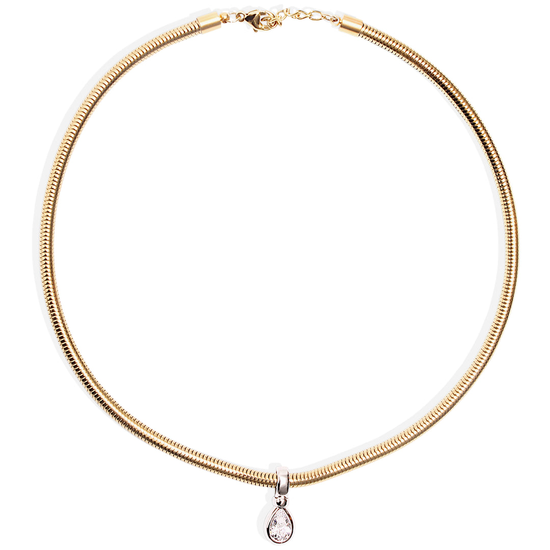 VESPER Necklace - Gold with Silver