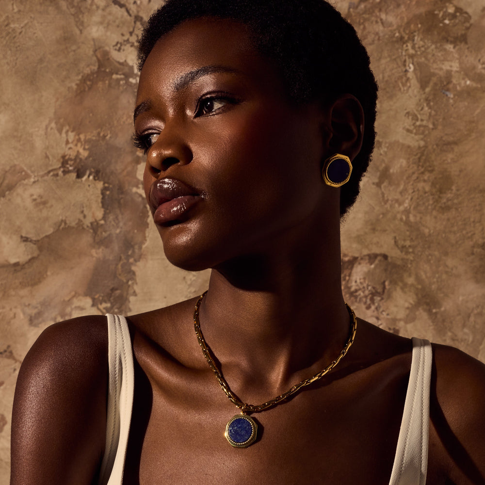 MARGAUX Necklace - Gold and Lapis Lazuli