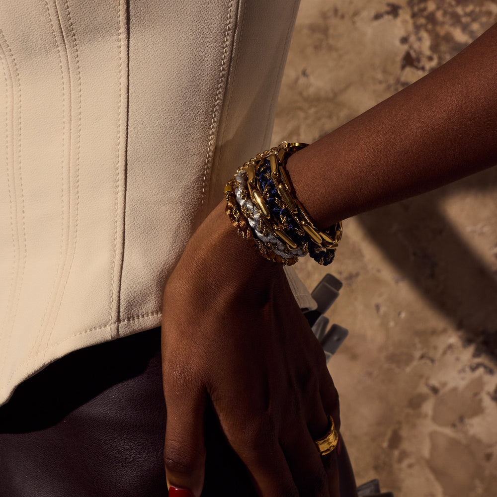 GISELLE Bracelet - Gold and Frost