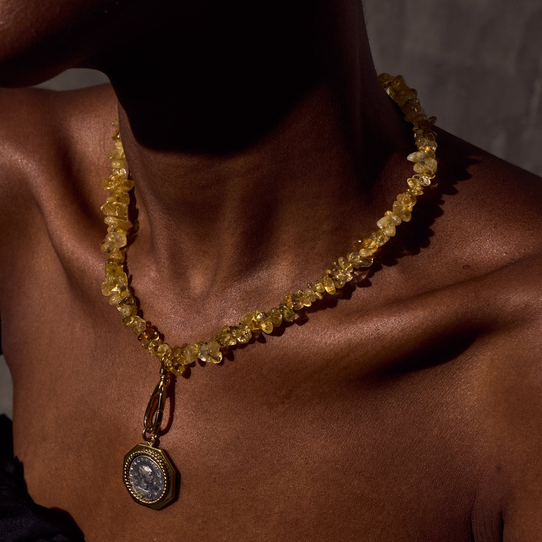 ISADORA Necklace - Gold and Citrine