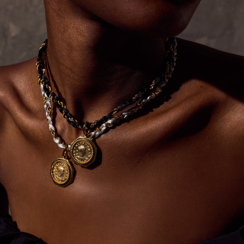 GISELLE Necklace - Gold and Ink