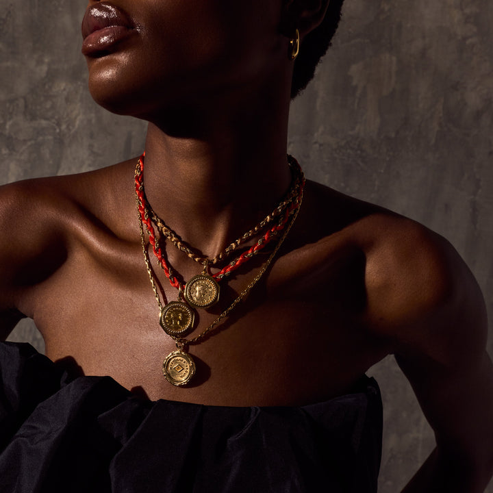 GISELLE Necklace - Gold and Tobacco (Pre-Order)