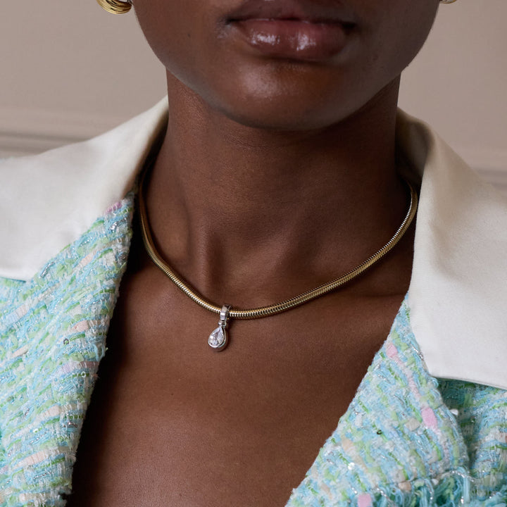 VESPER Necklace - Gold with Silver