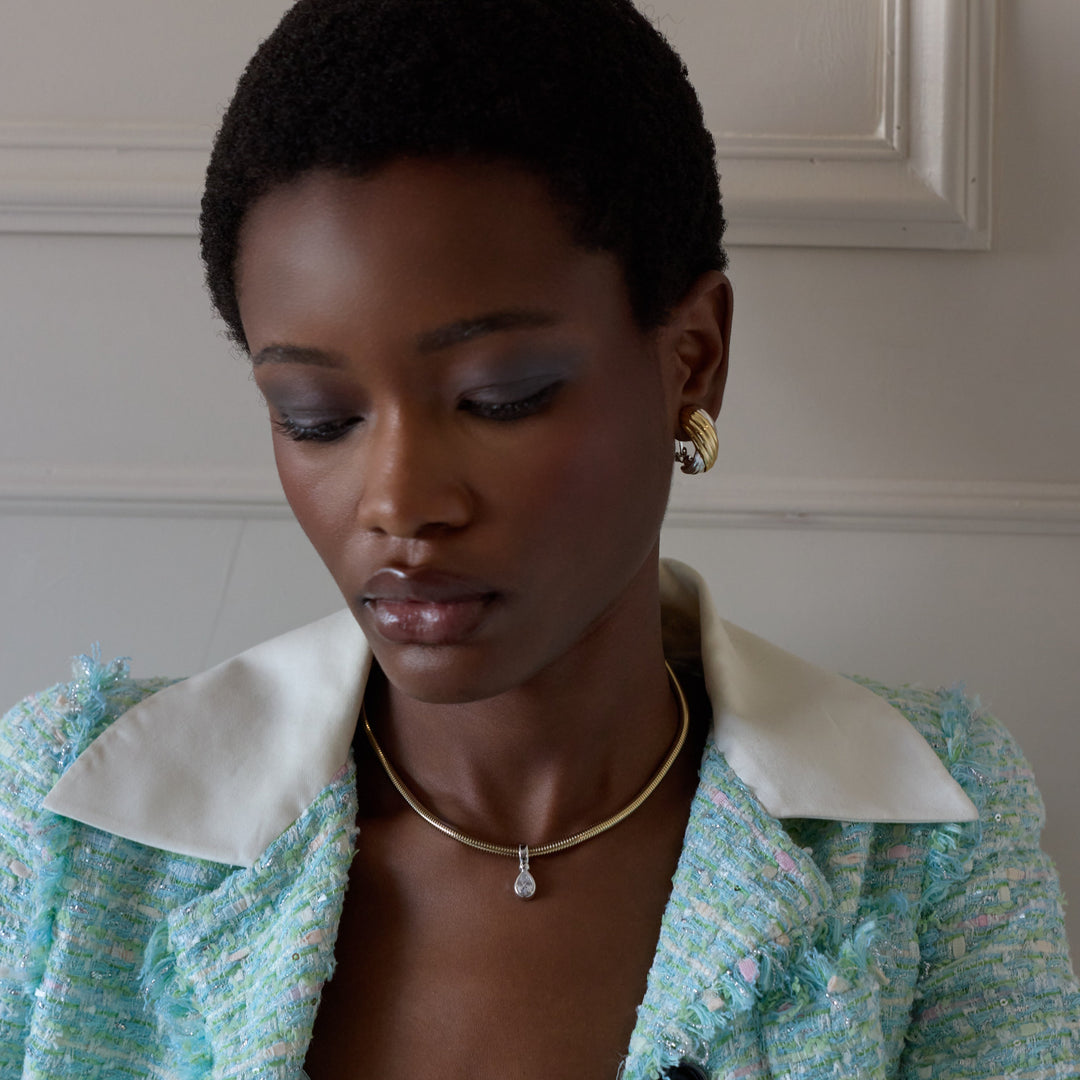 VESPER Necklace - Gold with Silver