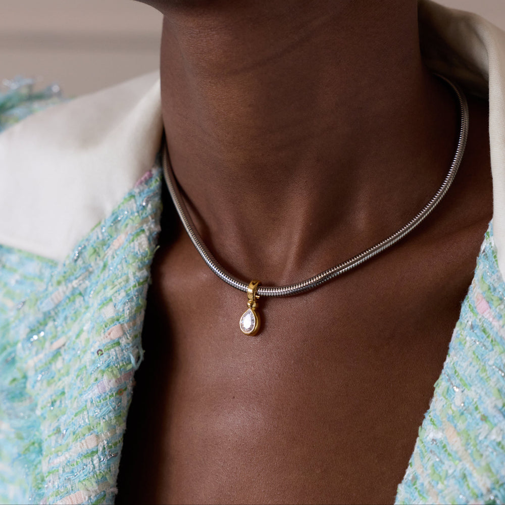 VESPER Necklace - Silver with Gold