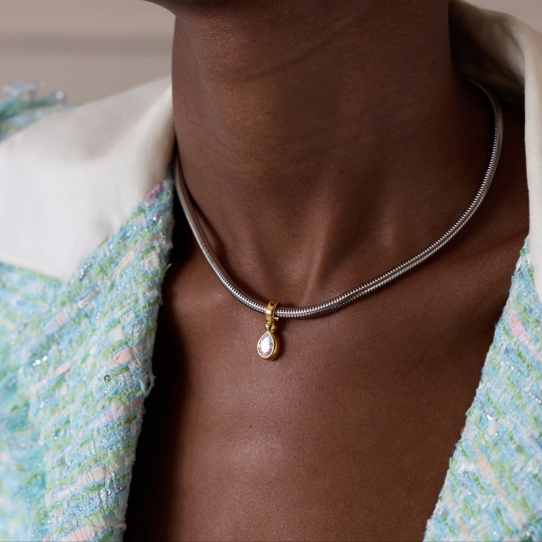VESPER Necklace - Silver with Gold