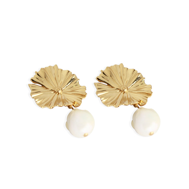 AMARY PEARL Earrings - Gold