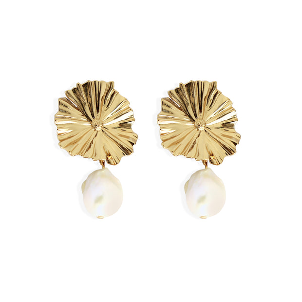 AMARY PEARL Earrings - Gold