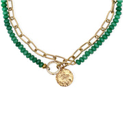 ARANI Necklace - Gold and Jade