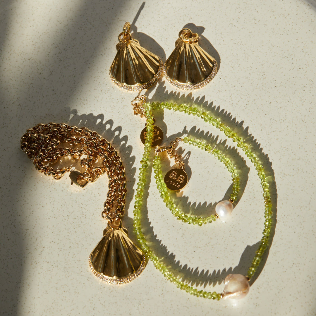 WILLOW Bracelet - Gold & Peridot