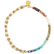 ARIZONA Necklace - Gold with Rainbow