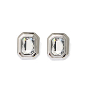 BELIZE Earrings - Silver & Crystal