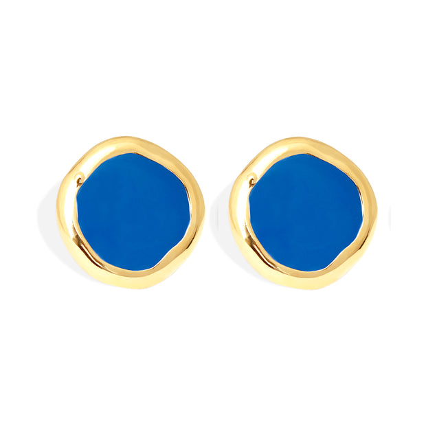 BLAIR Earrings - Gold with Enamel