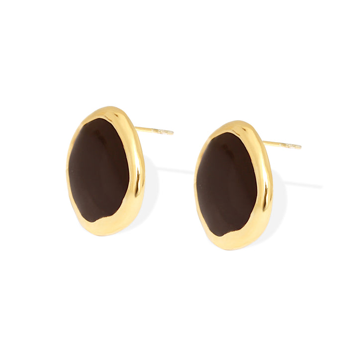 BLAIR Earrings - Gold with Enamel