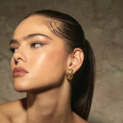NELLIE Earrings - Gold and Crystal