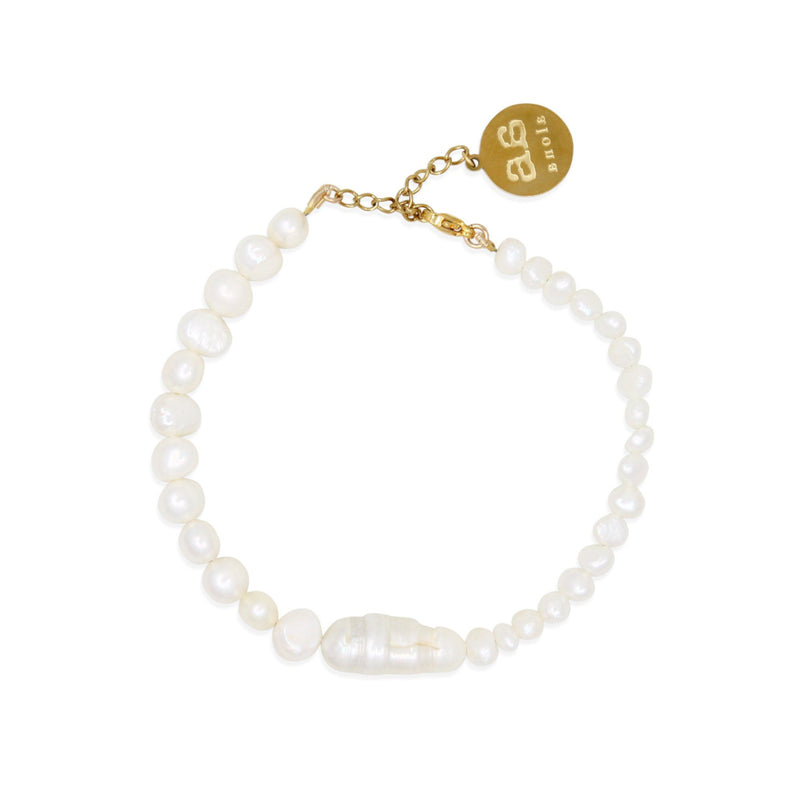ISLA Anklet - Gold and Pearls