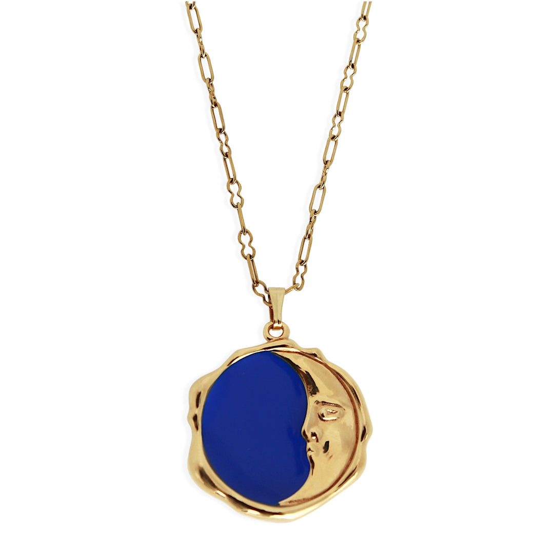 LEILA Necklace - Gold with Enamel