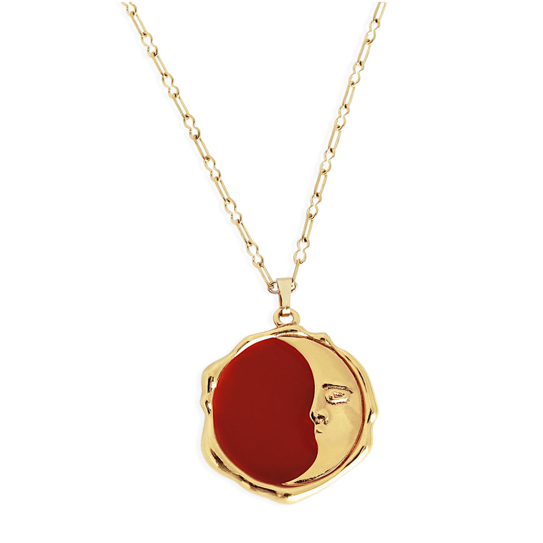 LEILA Necklace - Gold with Enamel