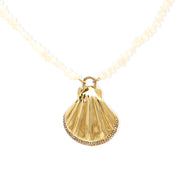 MIA Necklace - Gold With Pearls