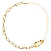 RIVER Necklace - Gold & Pearls