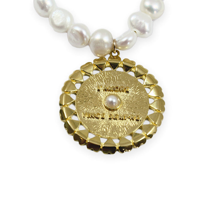 VERONA PEARL Necklace - Gold With Pearls