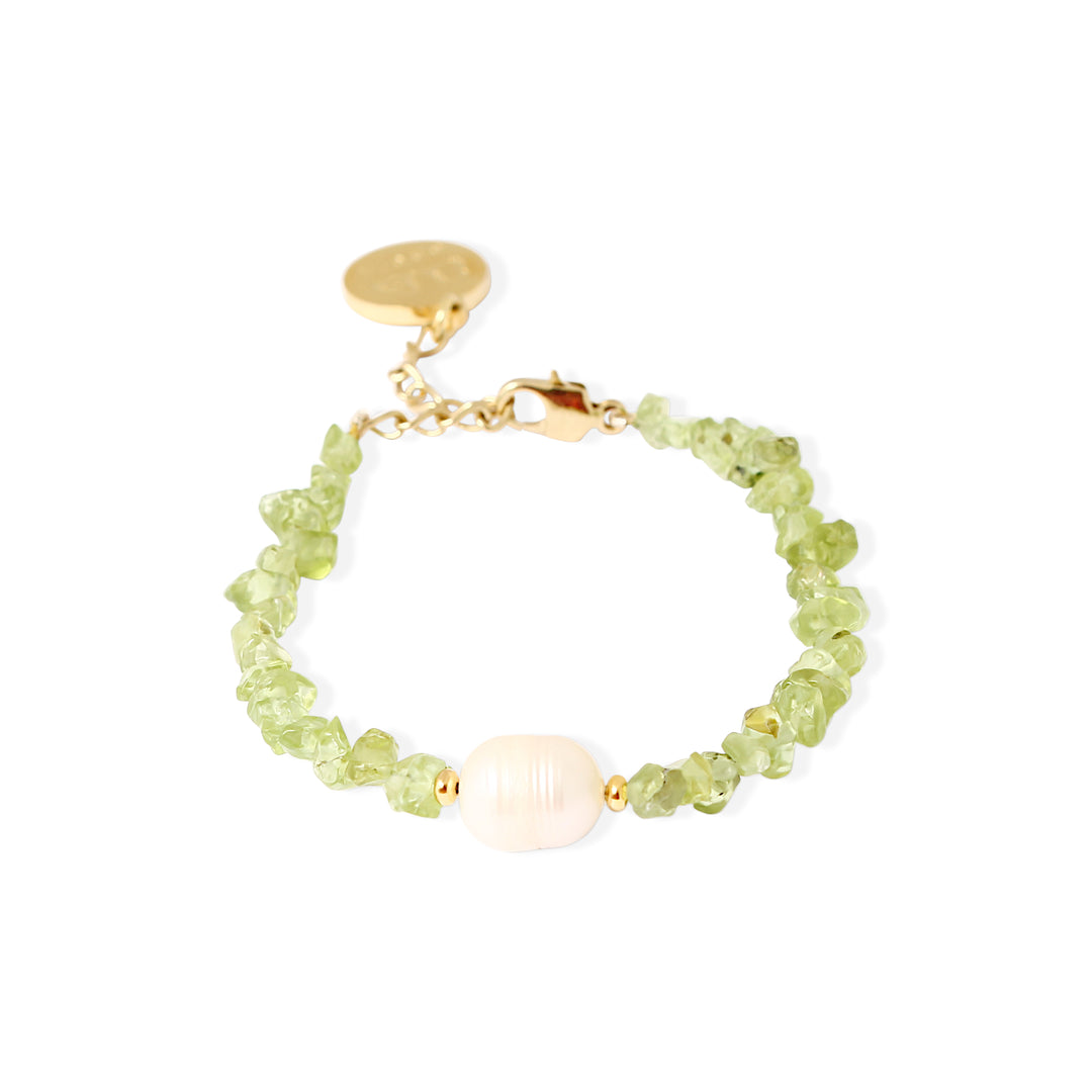 WILLOW Bracelet - Gold & Peridot