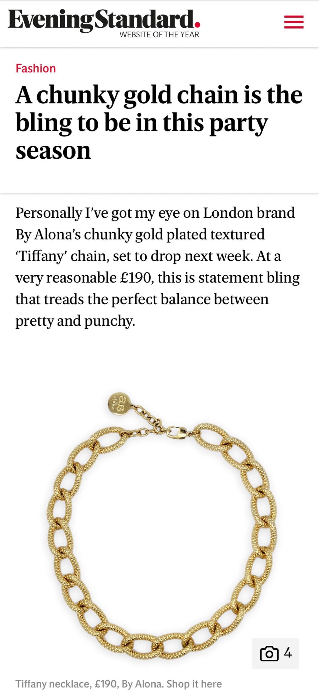 TIFFANY Necklace - Gold