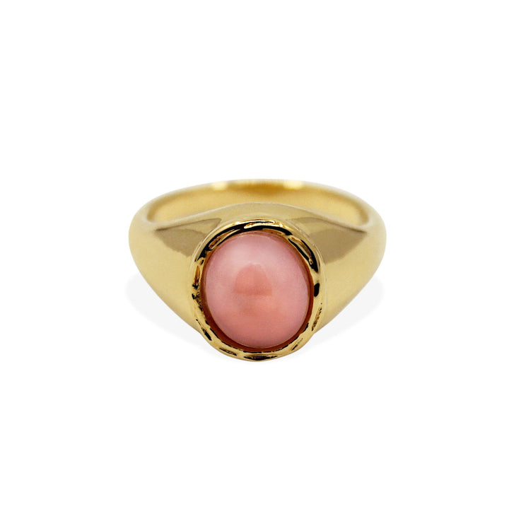 JULIETTE Ring - Gold and Pink Opal