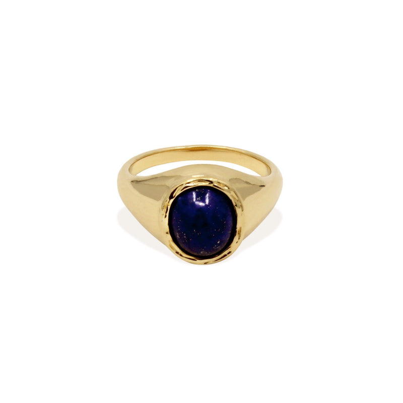 JULIETTE Ring - Gold and Lapis Lazuli