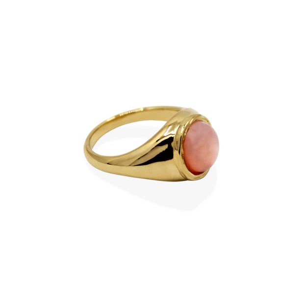 JULIETTE Ring - Gold and Pink Opal